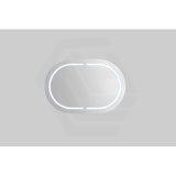 900/1200/1500mm Lukka Allison Pill Shape Frontlit LED Mirror Oval Shaving Cabinet 3 Colours Lighting Matt Black/Matt White