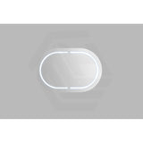 900/1200/1500mm Lukka Allison Pill Shape Frontlit LED Mirror Oval Shaving Cabinet 3 Colours Lighting Matt Black/Matt White
