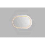 900/1200/1500mm Lukka Allison Pill Shape Frontlit LED Mirror Oval Shaving Cabinet 3 Colours Lighting Matt Black/Matt White
