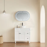 Lukka Allison Pill 900/1200/1500mm Oval Frontlit LED Shaving Cabinet Variant Colour Available