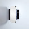 400Mm / 600Mm Matt White Pvc Shaving Cabinet Pencil Mirror Wall Hung For Bathroom