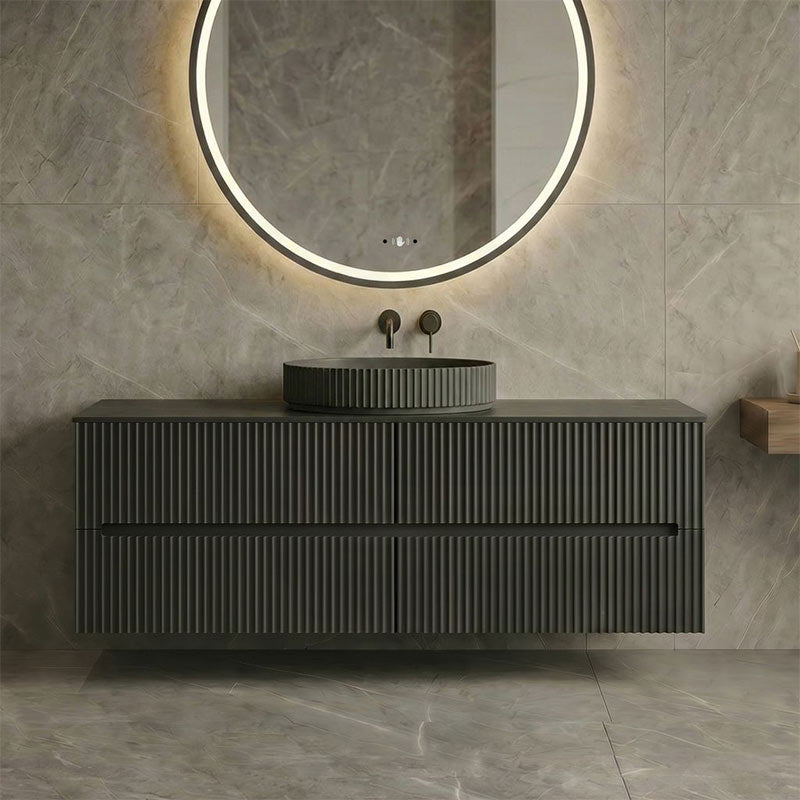 Lukka Cabarita 1200mm Modern Wall Hung Vanity PVC Single/Double Bowls Cabinet Variant Colour Available