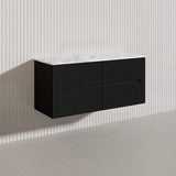 Lukka Cabarita 1200mm Modern Wall Hung Vanity PVC Single/Double Bowls Cabinet Variant Colour Available