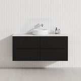 Lukka Cabarita 1200mm Modern Wall Hung Vanity PVC Single/Double Bowls Cabinet Variant Colour Available