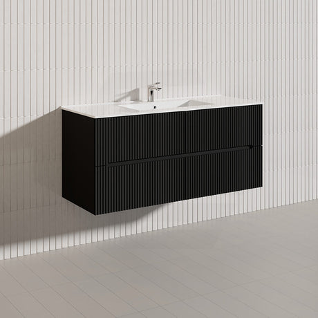 Lukka Cabarita 1200mm Modern Wall Hung Vanity PVC Single/Double Bowls Cabinet Variant Colour Available