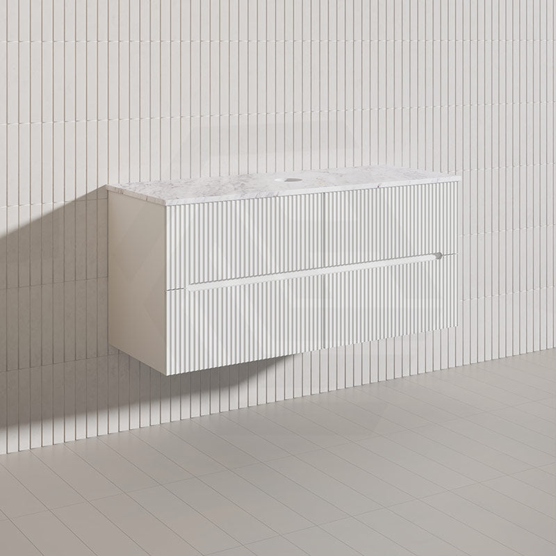 Lukka Cabarita 1200mm Modern Wall Hung Vanity PVC Single/Double Bowls Cabinet Variant Colour Available