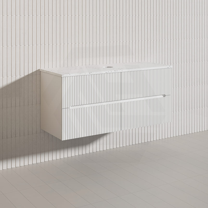 Lukka Cabarita 1200mm Modern Wall Hung Vanity PVC Single/Double Bowls Cabinet Variant Colour Available