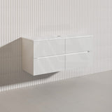 Lukka Cabarita 1200mm Modern Wall Hung Vanity PVC Single/Double Bowls Cabinet Variant Colour Available
