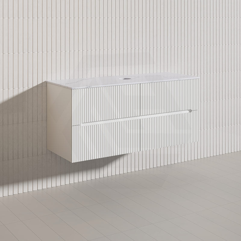 Lukka Cabarita 1200mm Modern Wall Hung Vanity PVC Single/Double Bowls Cabinet Variant Colour Available