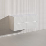 Lukka Cabarita 1200mm Modern Wall Hung Vanity PVC Single/Double Bowls Cabinet Variant Colour Available
