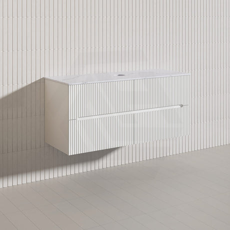 Lukka Cabarita 1200mm Modern Wall Hung Vanity PVC Single/Double Bowls Cabinet Variant Colour Available