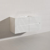 Lukka Cabarita 1200mm Modern Wall Hung Vanity PVC Single/Double Bowls Cabinet Variant Colour Available