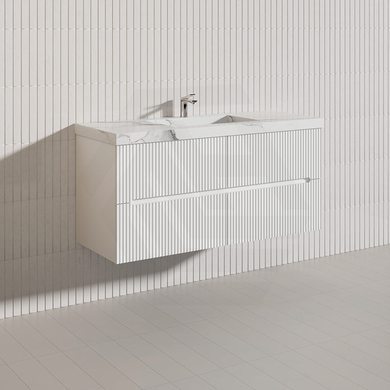 Lukka Cabarita 1200mm Modern Wall Hung Vanity PVC Single/Double Bowls Cabinet Variant Colour Available