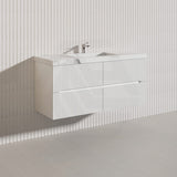 Lukka Cabarita 1200mm Modern Wall Hung Vanity PVC Single/Double Bowls Cabinet Variant Colour Available