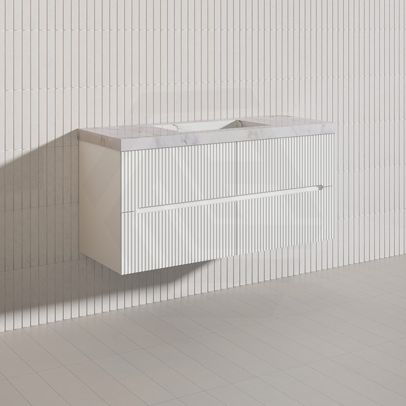 Lukka Cabarita 1200mm Modern Wall Hung Vanity PVC Single/Double Bowls Cabinet Variant Colour Available