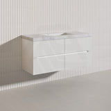 Lukka Cabarita 1200mm Modern Wall Hung Vanity PVC Single/Double Bowls Cabinet Variant Colour Available