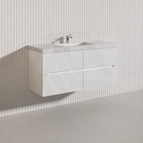 Lukka Cabarita 1200mm Modern Wall Hung Vanity PVC Single/Double Bowls Cabinet Variant Colour Available