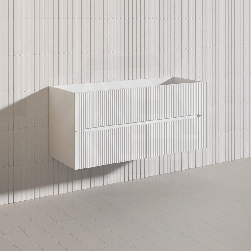 Lukka Cabarita 1200mm Modern Wall Hung Vanity PVC Single/Double Bowls Cabinet Variant Colour Available