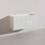 Lukka Cabarita 1200mm Modern Wall Hung Vanity PVC Single/Double Bowls Cabinet Variant Colour Available