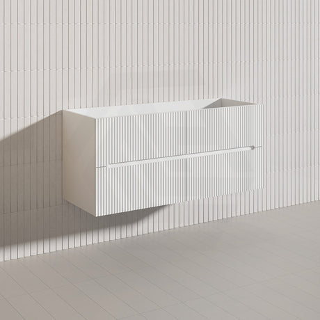Lukka Cabarita 1200mm Modern Wall Hung Vanity PVC Single/Double Bowls Cabinet Variant Colour Available