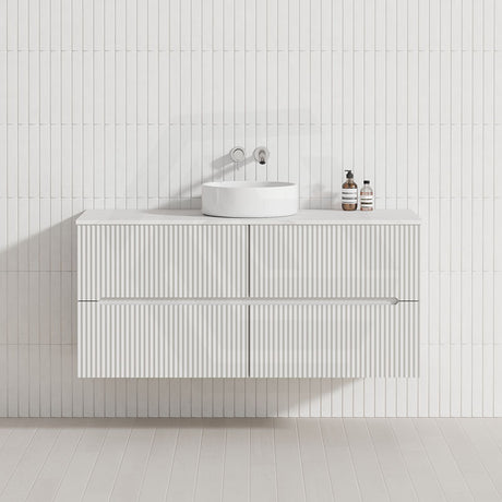 Lukka Cabarita 1200mm Modern Wall Hung Vanity PVC Single/Double Bowls Cabinet Variant Colour Available