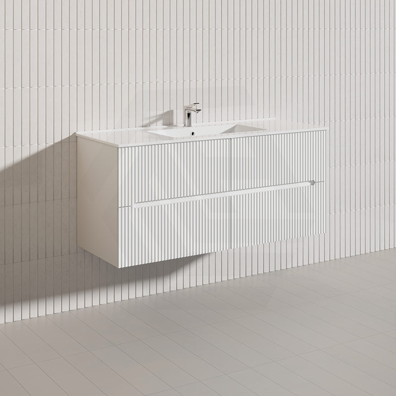 Lukka Cabarita 1200mm Modern Wall Hung Vanity PVC Single/Double Bowls Cabinet Variant Colour Available