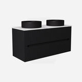 Lukka Cabarita 1200mm Modern Wall Hung Vanity PVC Single/Double Bowls Cabinet Variant Colour Available
