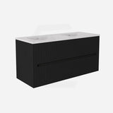 Lukka Cabarita 1200mm Modern Wall Hung Vanity PVC Single/Double Bowls Cabinet Variant Colour Available