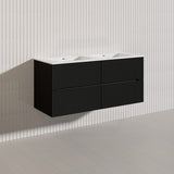 Lukka Cabarita 1200mm Modern Wall Hung Vanity PVC Single/Double Bowls Cabinet Variant Colour Available