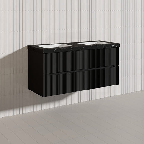 Lukka Cabarita 1200mm Modern Wall Hung Vanity PVC Single/Double Bowls Cabinet Variant Colour Available