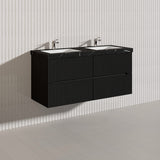 Lukka Cabarita 1200mm Modern Wall Hung Vanity PVC Single/Double Bowls Cabinet Variant Colour Available