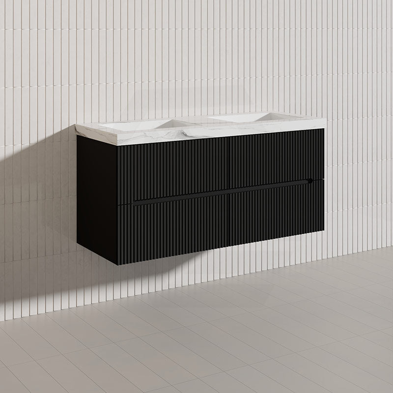 Lukka Cabarita 1200mm Modern Wall Hung Vanity PVC Single/Double Bowls Cabinet Variant Colour Available