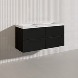 Lukka Cabarita 1200mm Modern Wall Hung Vanity PVC Single/Double Bowls Cabinet Variant Colour Available