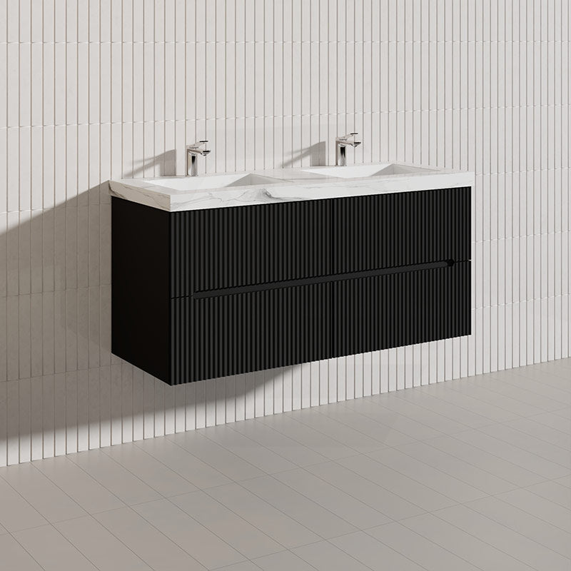 Lukka Cabarita 1200mm Modern Wall Hung Vanity PVC Single/Double Bowls Cabinet Variant Colour Available