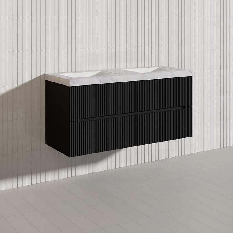 Lukka Cabarita 1200mm Modern Wall Hung Vanity PVC Single/Double Bowls Cabinet Variant Colour Available