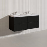 Lukka Cabarita 1200mm Modern Wall Hung Vanity PVC Single/Double Bowls Cabinet Variant Colour Available