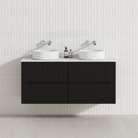 Lukka Cabarita 1200mm Modern Wall Hung Vanity PVC Single/Double Bowls Cabinet Variant Colour Available