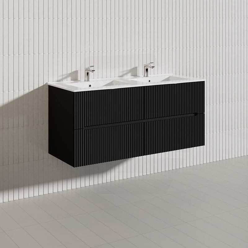 Lukka Cabarita 1200mm Modern Wall Hung Vanity PVC Single/Double Bowls Cabinet Variant Colour Available
