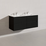 Lukka Cabarita 1200mm Modern Wall Hung Vanity PVC Single/Double Bowls Cabinet Variant Colour Available