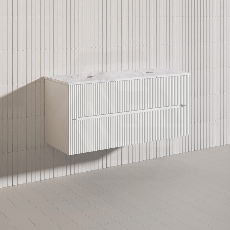 Lukka Cabarita 1200mm Modern Wall Hung Vanity PVC Single/Double Bowls Cabinet Variant Colour Available