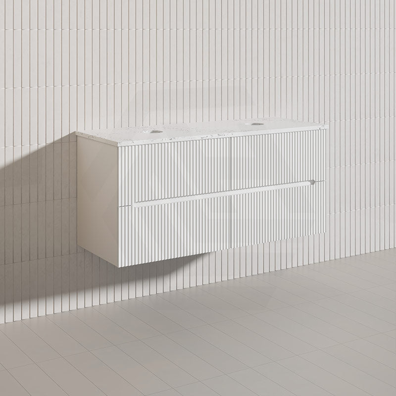 Lukka Cabarita 1200mm Modern Wall Hung Vanity PVC Single/Double Bowls Cabinet Variant Colour Available