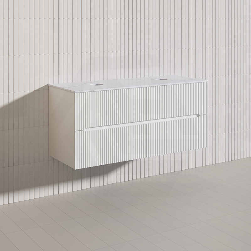 Lukka Cabarita 1200mm Modern Wall Hung Vanity PVC Single/Double Bowls Cabinet Variant Colour Available