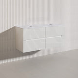 Lukka Cabarita 1200mm Modern Wall Hung Vanity PVC Single/Double Bowls Cabinet Variant Colour Available