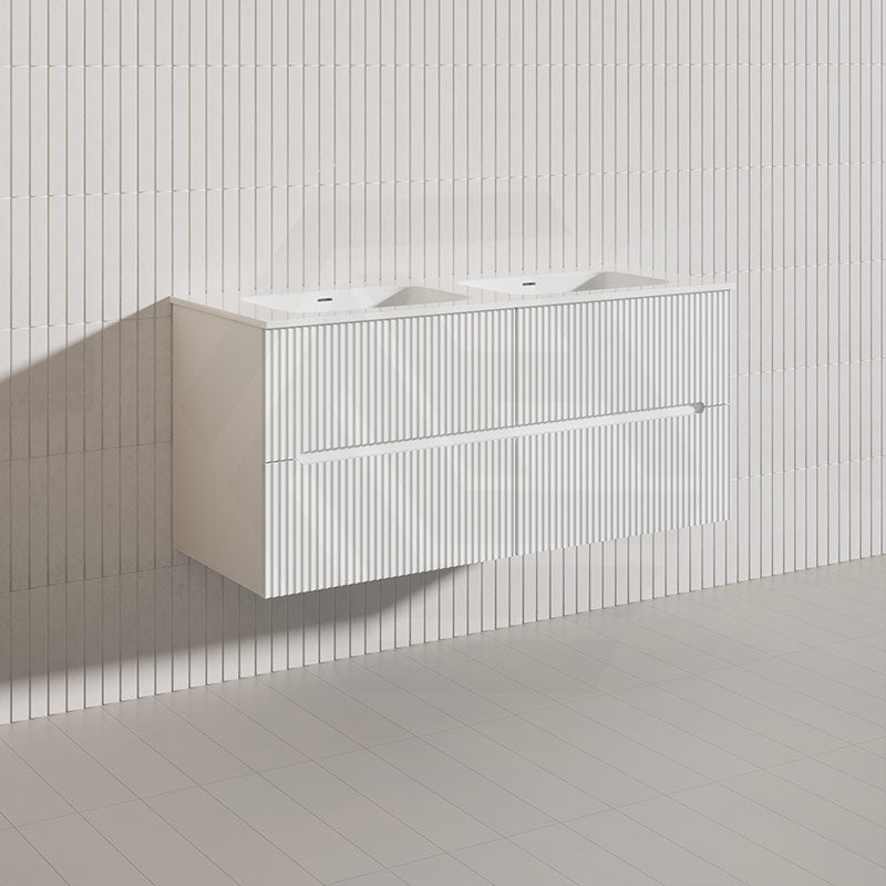 Lukka Cabarita 1200mm Modern Wall Hung Vanity PVC Single/Double Bowls Cabinet Variant Colour Available