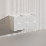 Lukka Cabarita 1200mm Modern Wall Hung Vanity PVC Single/Double Bowls Cabinet Variant Colour Available