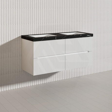 Lukka Cabarita 1200mm Modern Wall Hung Vanity PVC Single/Double Bowls Cabinet Variant Colour Available