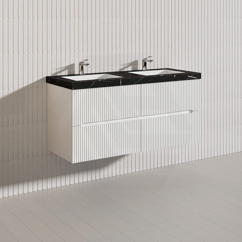 Lukka Cabarita 1200mm Modern Wall Hung Vanity PVC Single/Double Bowls Cabinet Variant Colour Available