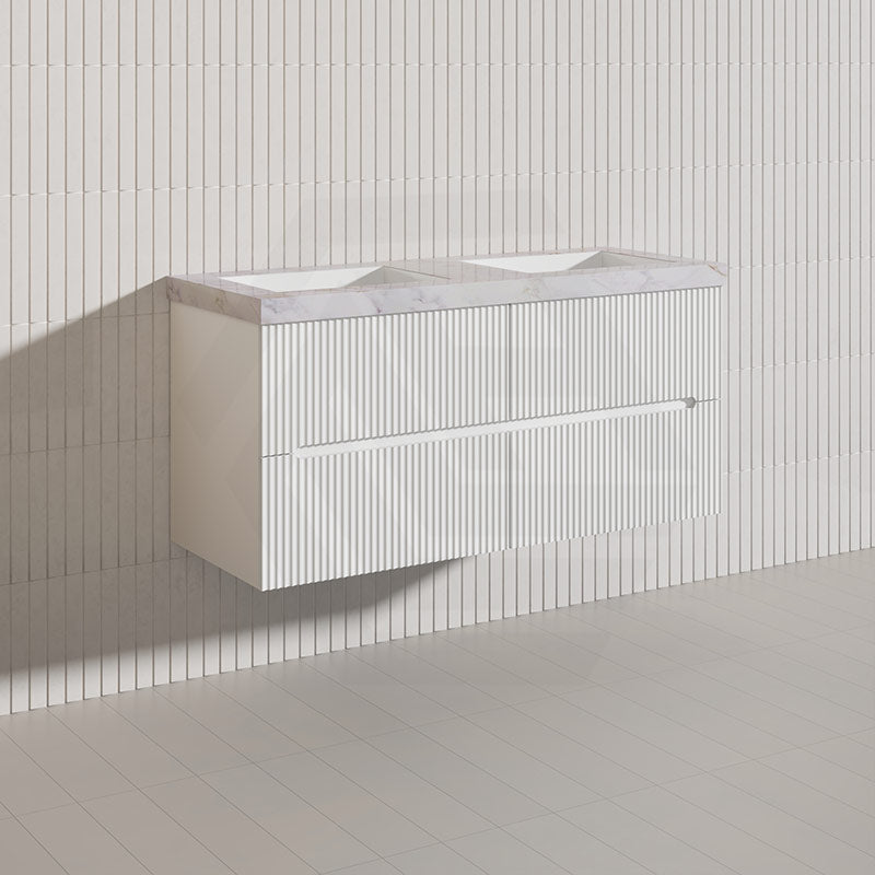 Lukka Cabarita 1200mm Modern Wall Hung Vanity PVC Single/Double Bowls Cabinet Variant Colour Available