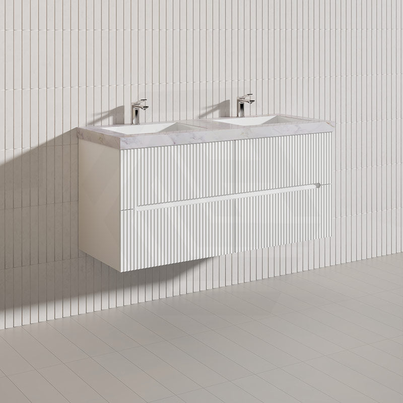 Lukka Cabarita 1200mm Modern Wall Hung Vanity PVC Single/Double Bowls Cabinet Variant Colour Available