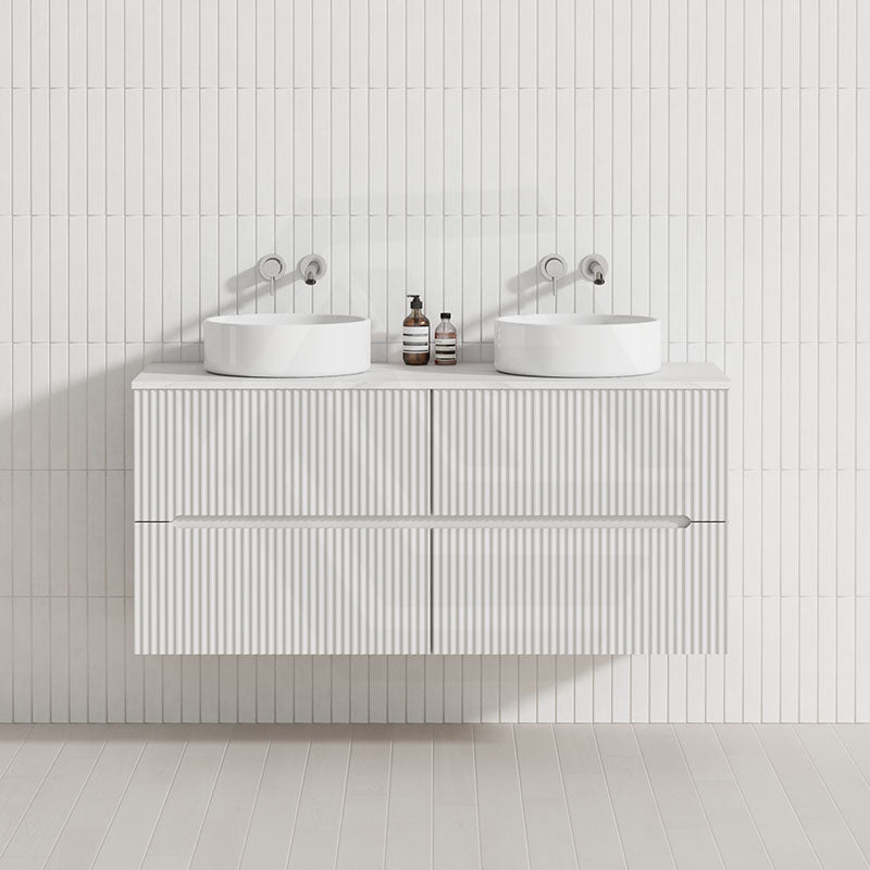 Lukka Cabarita 1200mm Modern Wall Hung Vanity PVC Single/Double Bowls Cabinet Variant Colour Available